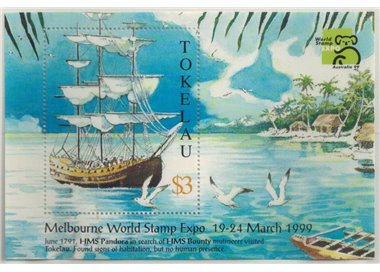 TOKELAU 1999 Australia 99 exposition 1 s/s MNH**
