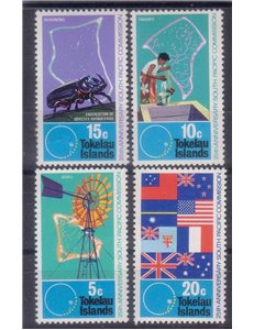 TOKELAU 1972 South pacific commission 4v MH*