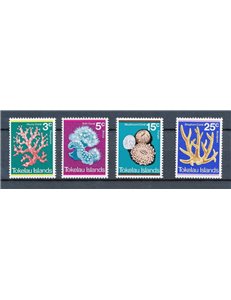TOKELAU 1973 Corals 4v MH*