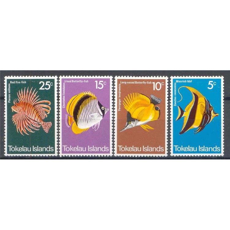 TOKELAU 1975 Pisces - Fish 4v MH*