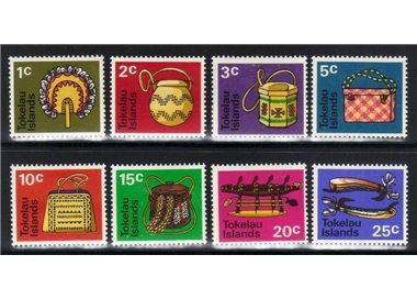 TOKELAU 1971 Artigianato - Handicrafts 8v MH*