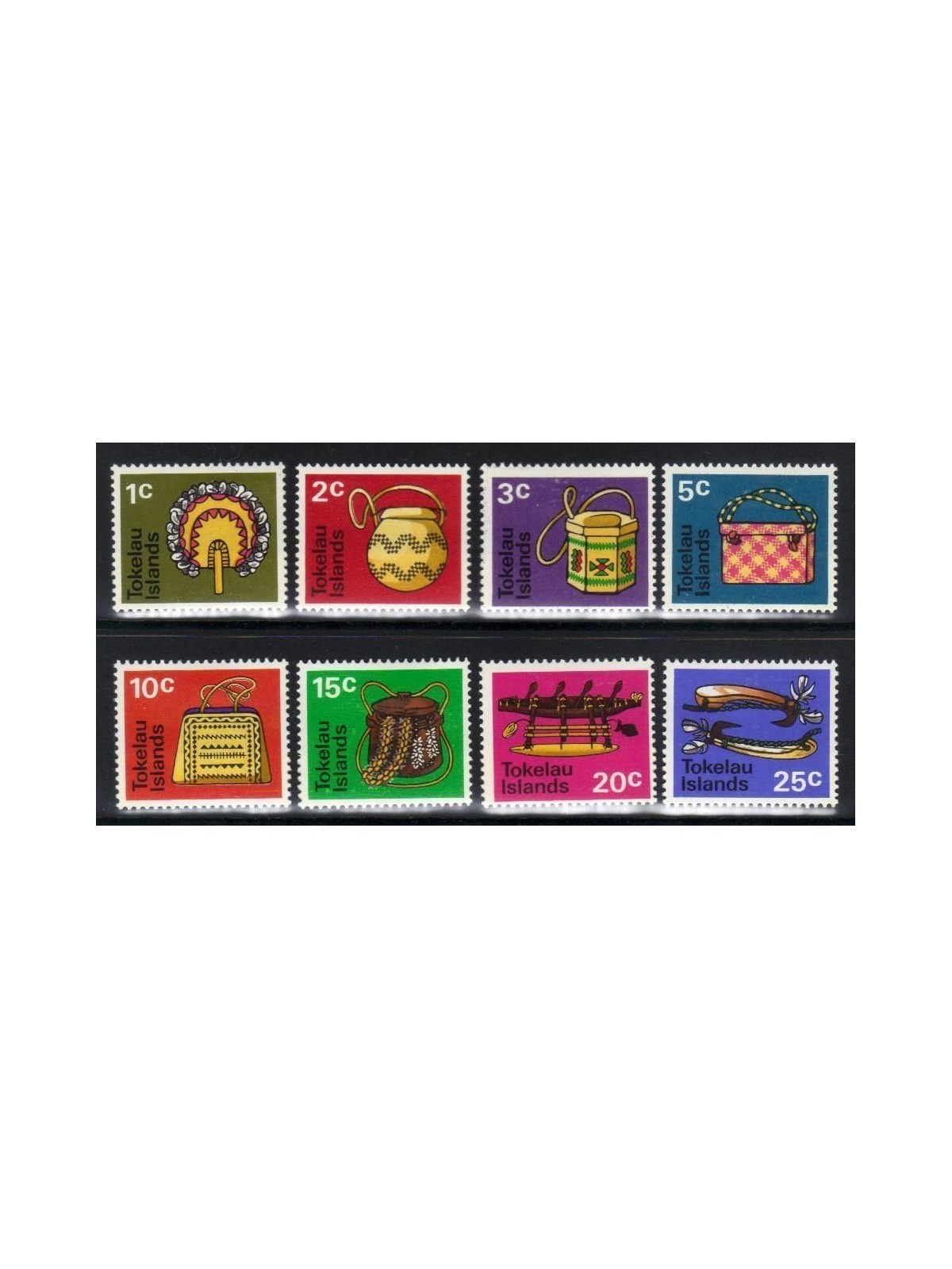 TOKELAU 1971 Artigianato - Handicrafts 8v MH*