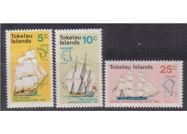 TOKELAU 1970 Discovery of Tokelau Islands 3v MH*
