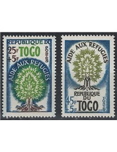 TOGO 1960 Anno mondiale del rifugiato 2v MNH**