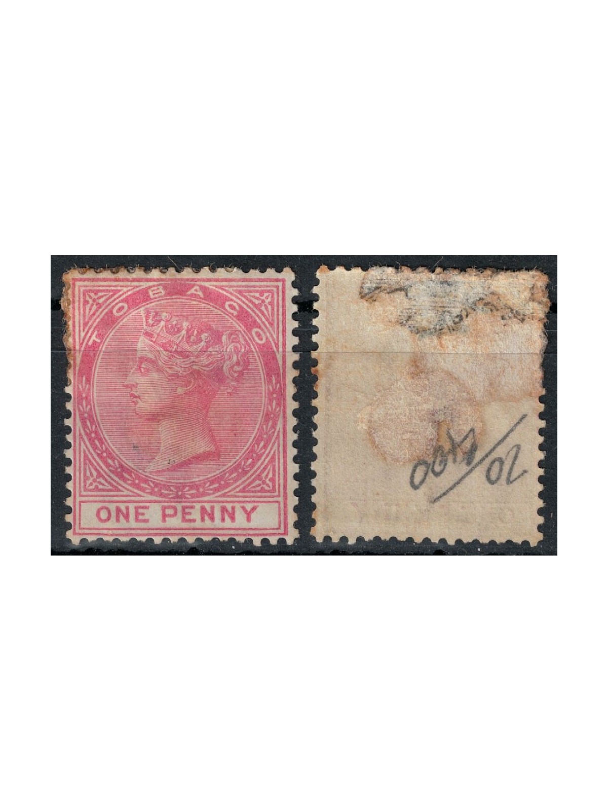 TOBAGO 1879 Regina Vittoria 1p rosa MH*