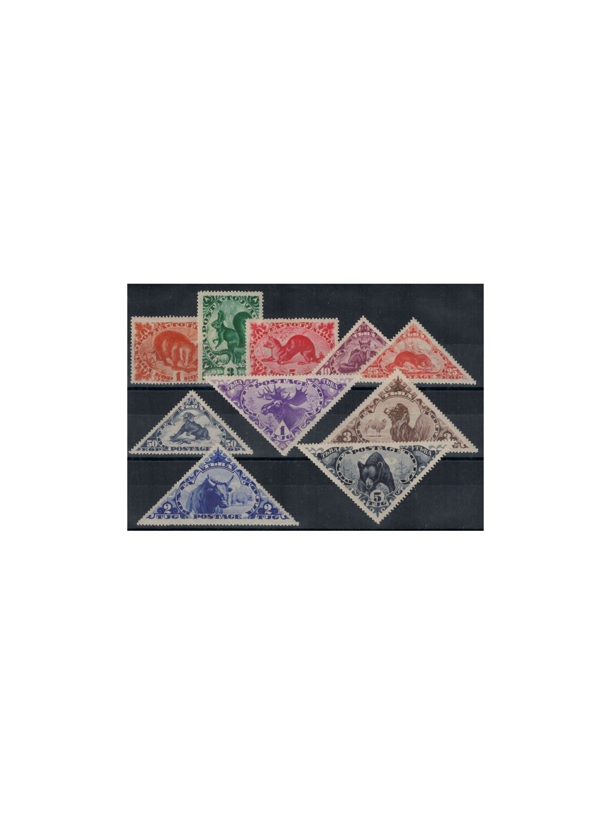 TOUVA 1935 Animals 10v MH*