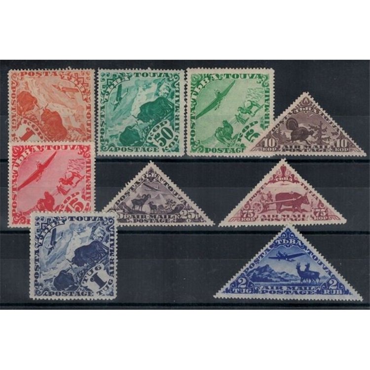TOUVA 1934 Various subjects, airmail 9v MNH**