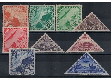 TOUVA 1934 Various subjects, airmail 9v MNH**