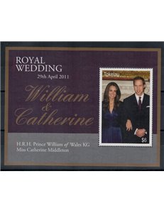 TOKELAU 2011 William & Kate Royal wedding s/s