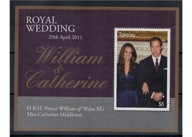 TOKELAU 2011 William & Kate Royal wedding s/s