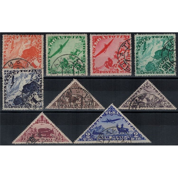 TOUVA 1934 Soggetti vari, posta aerea 9v us