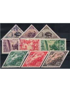 TOUVA 1936 Anniversario della Repubblica, posta aerea 9v us
