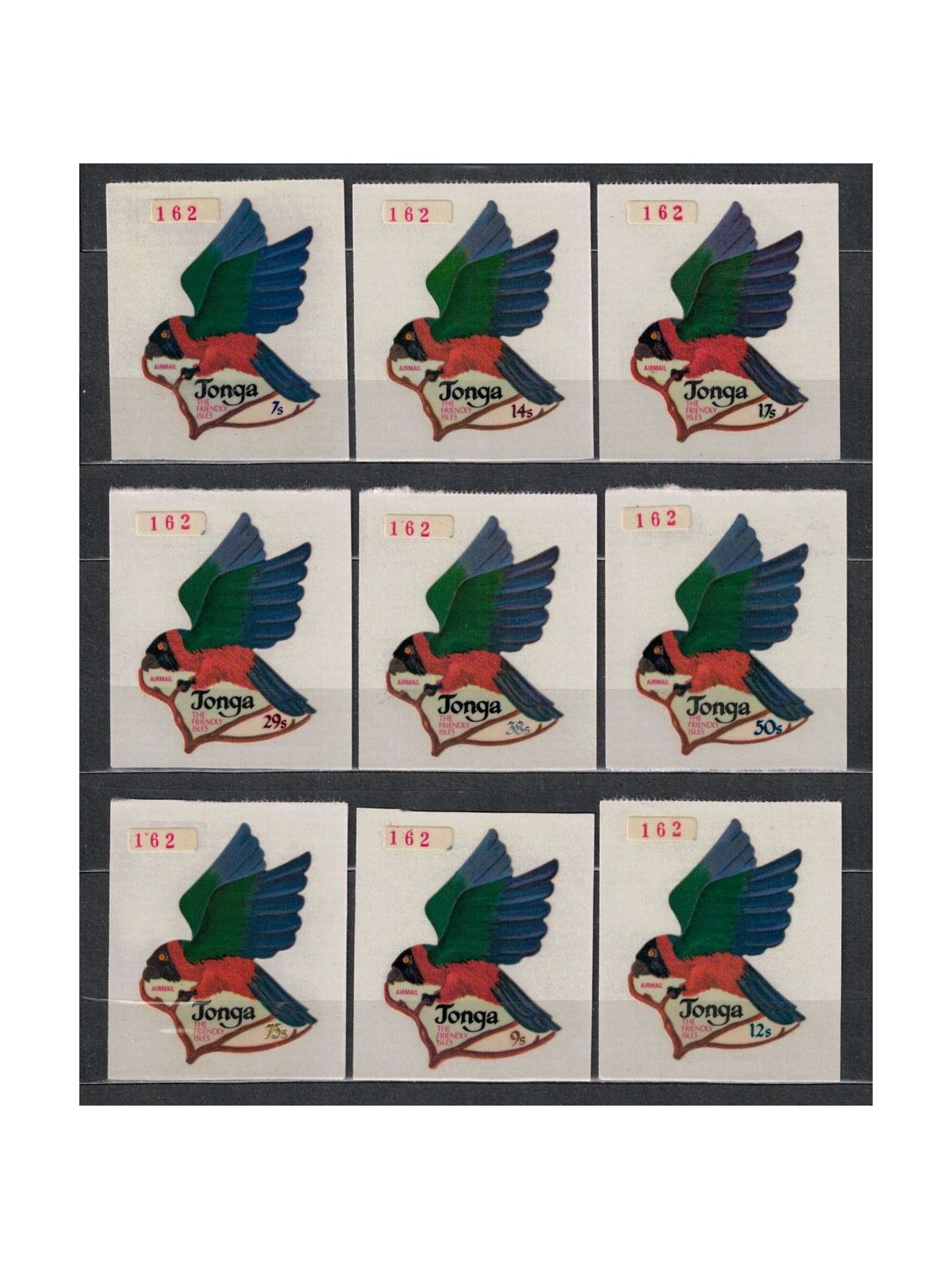 TONGA 1974 Ordinary series (birds) 9v MNH**