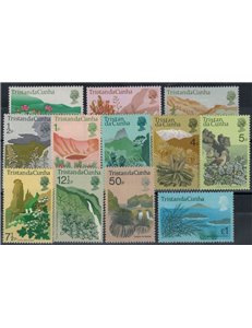 TRISTAN DA CUNHA 1972 Definitivi, flora locale - Definitives, Local Flora 12 v