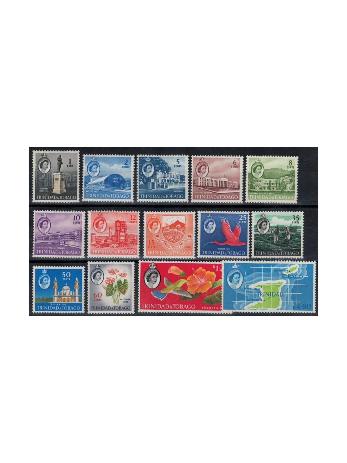 TRINIDAD & TOBAGO 1960-64 Serie ordinaria 14v MNH**