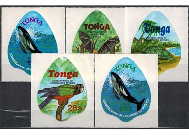 TONGA 1978 Animali in via di estinzione 5v MNH**