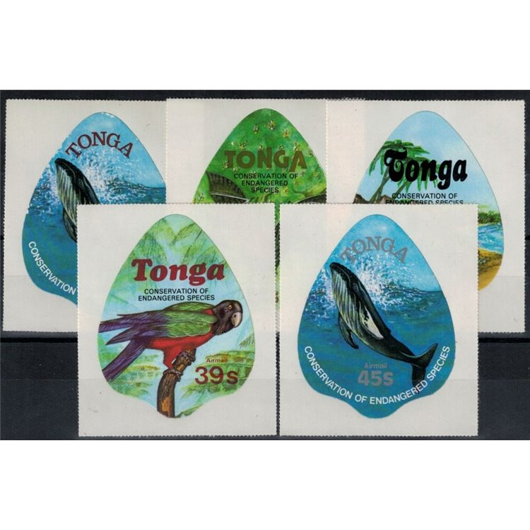 TONGA 1978 Endangered animals (airmail) 5v MNH**