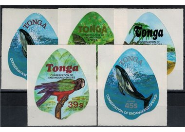 TONGA 1978 Animali in via di estinzione (posta aerea) 5v MNH**
