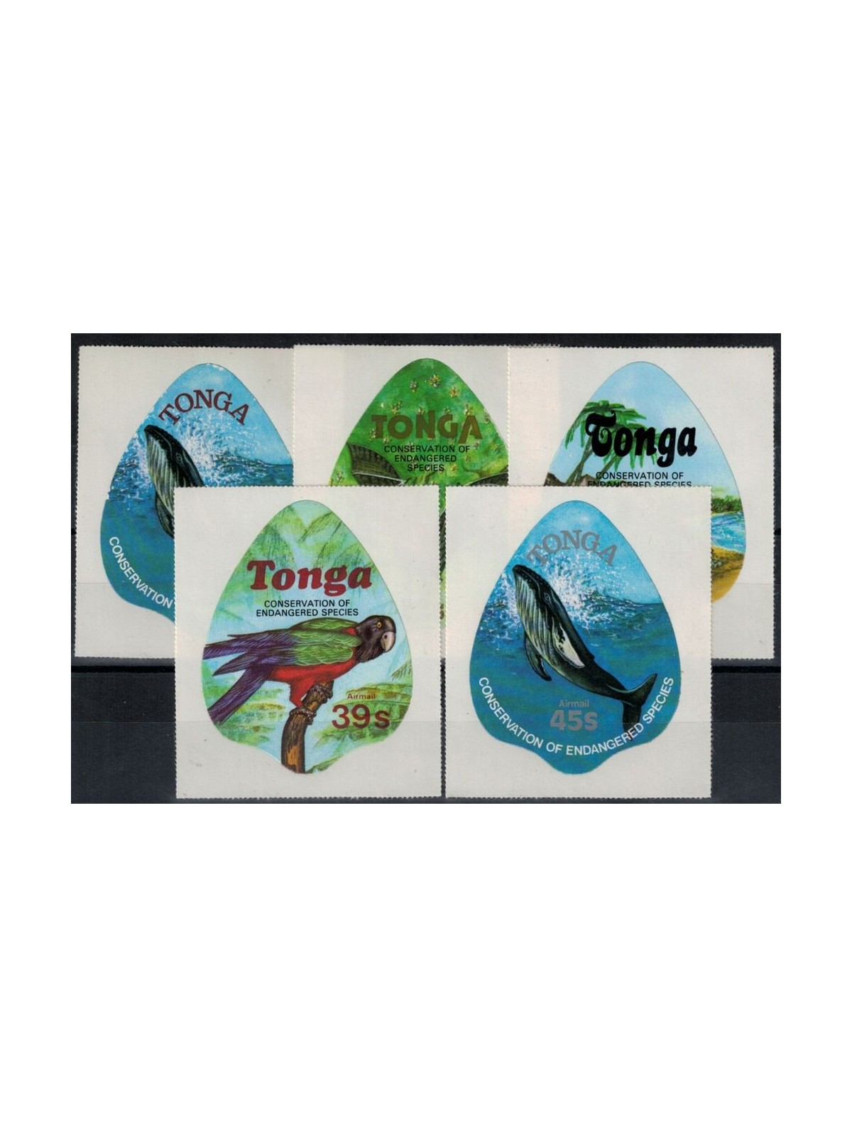 TONGA 1978 Animali in via di estinzione (posta aerea) 5v MNH**