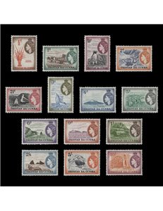 TRISTAN DA CUNHA 1953 Ordinary series 14v MNH**