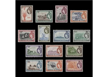 TRISTAN DA CUNHA 1953 Ordinary series 14v MNH**