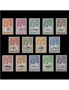 TRISTAN DA CUNHA 1960 Ordinary series - Definitives 14v MNH**