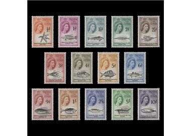 TRISTAN DA CUNHA 1960 Ordinary series - Definitives 14v MNH**