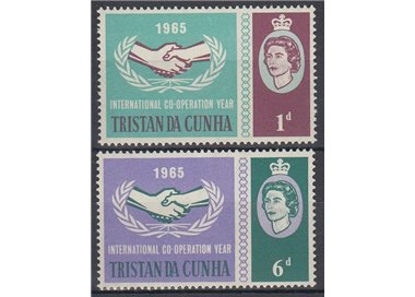 TRISTAN DA CUNHA 1965 International Co-Operation 2v MNH**
