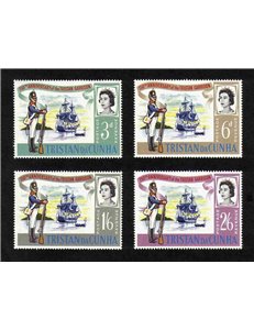 TRISTAN DA CUNHA 1966 First Garnison 4v MNH**