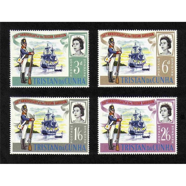 TRISTAN DA CUNHA 1966 First Garnison 4v MNH**