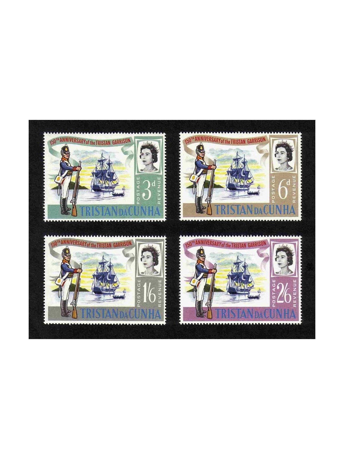 TRISTAN DA CUNHA 1966 First Garnison 4v MNH**