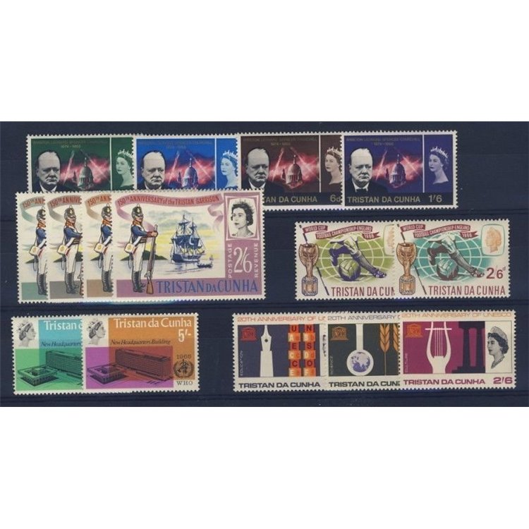 TRISTAN DA CUNHA 1966 Complete Yearset 15v MNH**