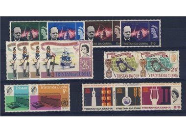 TRISTAN DA CUNHA 1966 Complete Yearset 15v MNH**