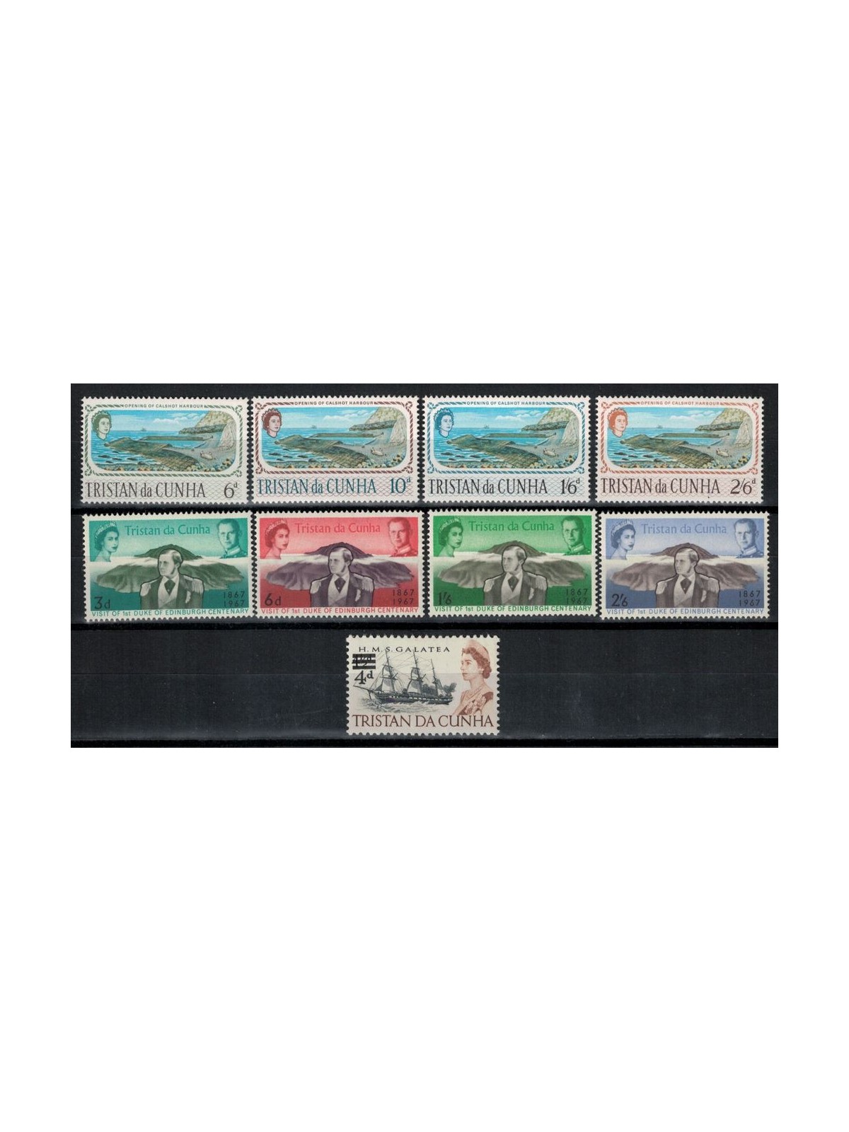 TRISTAN DA CUNHA 1967 Complete Yearset - Complete Yearset 9v MNH**