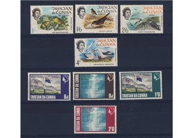 TRISTAN DA CUNHA 1968 Annata Completa - Complete Yearset 8v MNH**