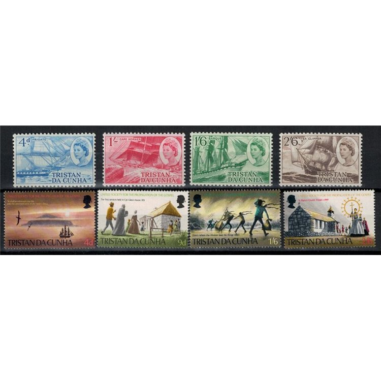 TRISTAN DA CUNHA 1969 Complete Yearset - Complete Yearset 8v MNH**