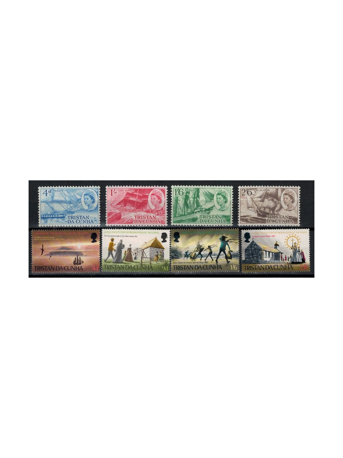 TRISTAN DA CUNHA 1969 Complete Yearset - Complete Yearset 8v MNH**
