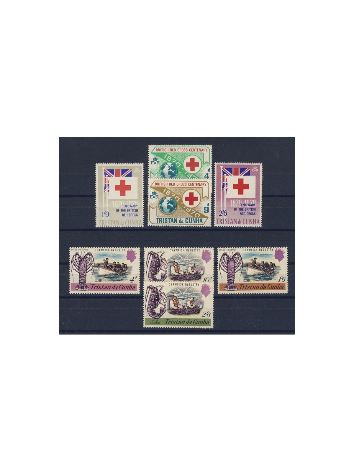 TRISTAN DA CUNHA 1970 Annata Completa - Complete Yearset 8v MNH**
