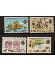 TRISTAN DA CUNHA 1971 Shackleton-Rowett expedition 4v MNH**