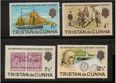 TRISTAN DA CUNHA 1971 Shackleton-Rowett expedition 4v MNH**