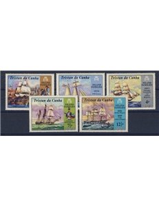TRISTAN DA CUNHA 1971 Island families 5v MNH**