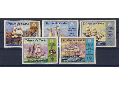 TRISTAN DA CUNHA 1971 Island families 5v MNH**