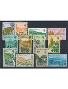 TRISTAN DA CUNHA 1972 Serie ordinaria - Definitives, Local Flora 12v MNH**