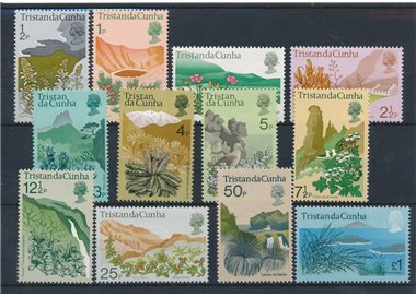 TRISTAN DA CUNHA 1972 Ordinary series - Definitives, Local Flora 12v MNH**