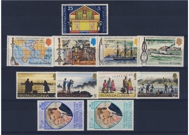 TRISTAN DA CUNHA 1973 Complete Yearset 11v MNH**