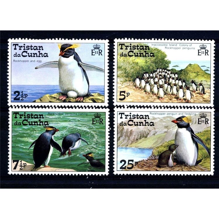 TRISTAN DA CUNHA 1974 Pinguini - Penguin 4v MNH**