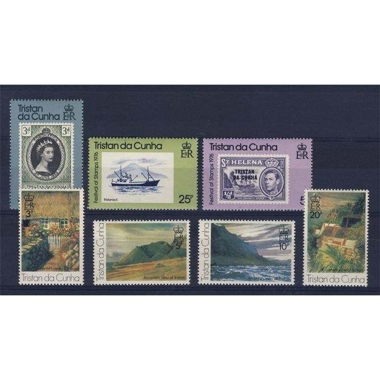 TRISTAN DA CUNHA 1976 Annata Completa - Complete Yearset 7v MNH**