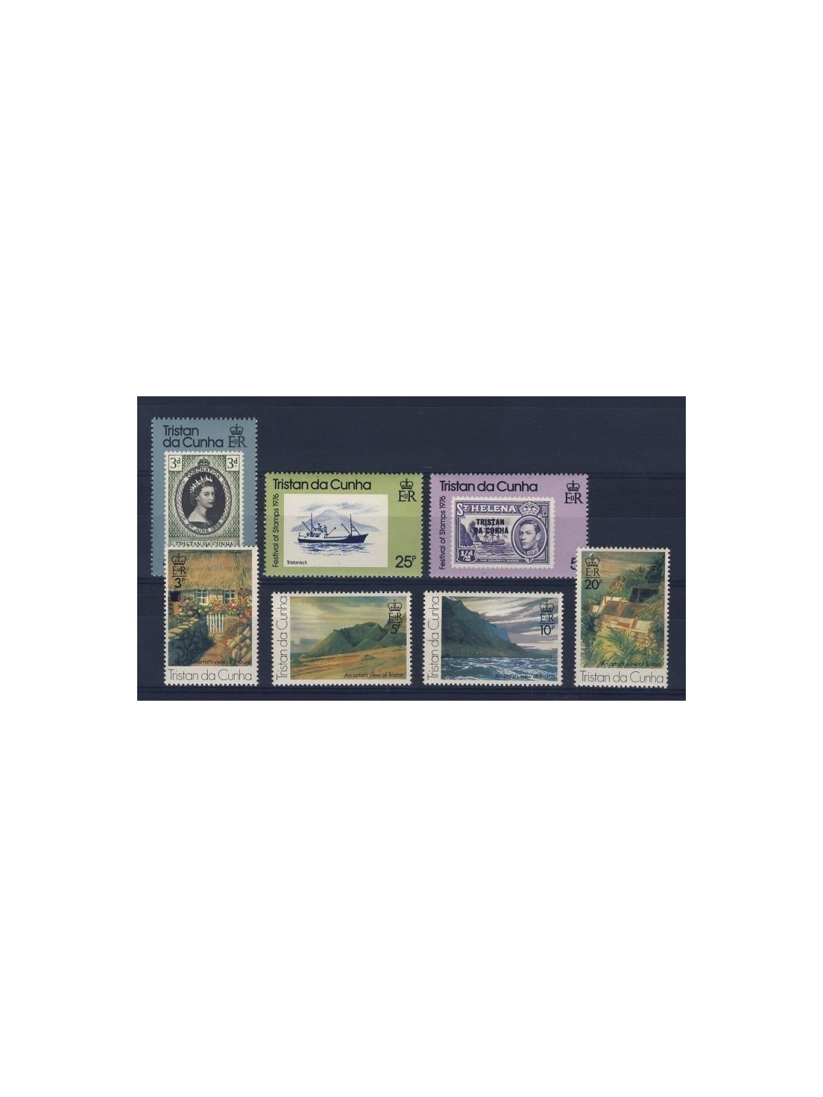 TRISTAN DA CUNHA 1976 Annata Completa - Complete Yearset 7v MNH**