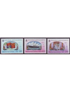 TRISTAN DA CUNHA 1977 Silver jubilee 3v MNH**