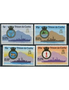 TRISTAN DA CUNHA 1977 Naval arms 4v MNH**